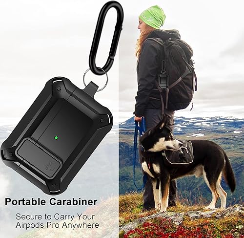 Miniatura 6 de Funda para Airpod Pro mejorada bloqueo seguro, a prueba de golpes, funda para AirPods Pro, diseño fresco para Apple AirPod Wireless Pro, fundas para