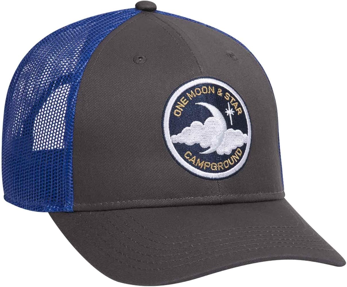 Otto Caps Six Panel Low Profile Mesh Back Trucker Hat Cotton