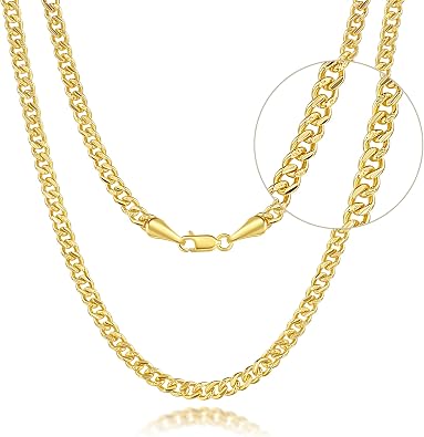 14K Gold Chain for Women 14K Gold Necklace Cuban Link Chain Men-1 | 14K Gold Necklaces for Women Gold Chain for Women 14K Gold Necklace Singapore Dainty Gold Chain for Women Non Tarnish 16-24in