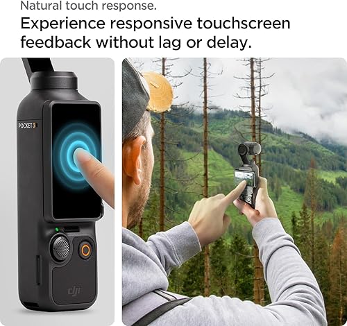 Miniatura 6 de Spigen Protector de pantalla de vidrio templado GlasTR Slim diseñado para DJI Osmo Pocket 3 2 unidades  Protector de pantalla táctil trasera