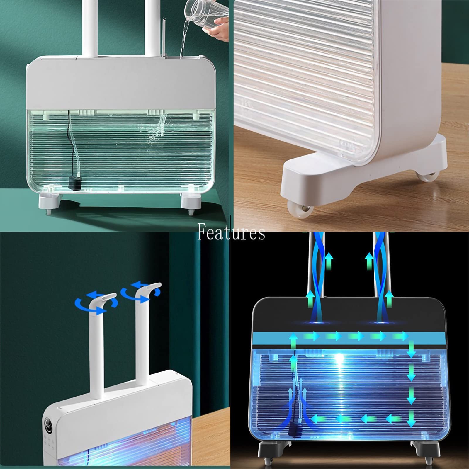 Humidificador 12L de Gran Capacidad Uer Agua pulverizador Comercial humidificador ultrasónico WiFi Inteligente fácil de Limpiar atomizador de Aire de Doble，