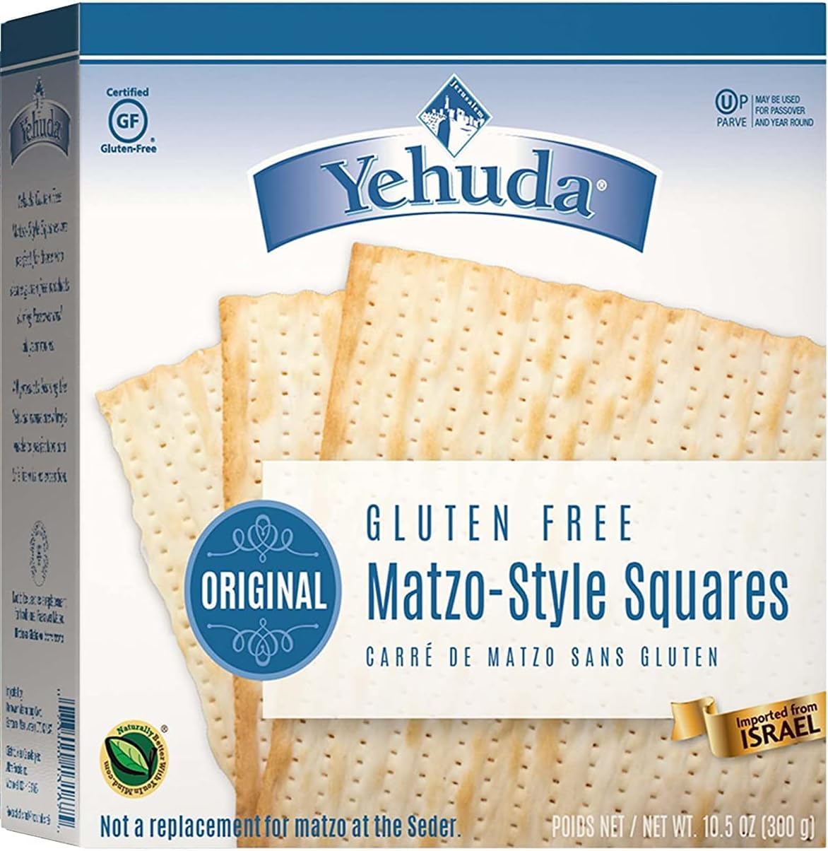 Yehuda Gluten Free Matzo Squares 300g | Kosher for Passover