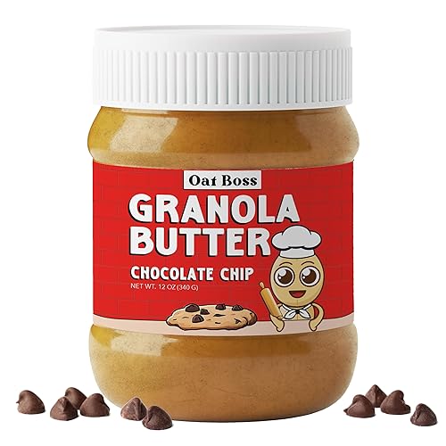 Oat Boss Mantequilla de granola sin nueces, sin maní, sin nueces de árbol, sin gluten, sin soja, sin lácteos, sin OMG, segura para la escuela (los 9