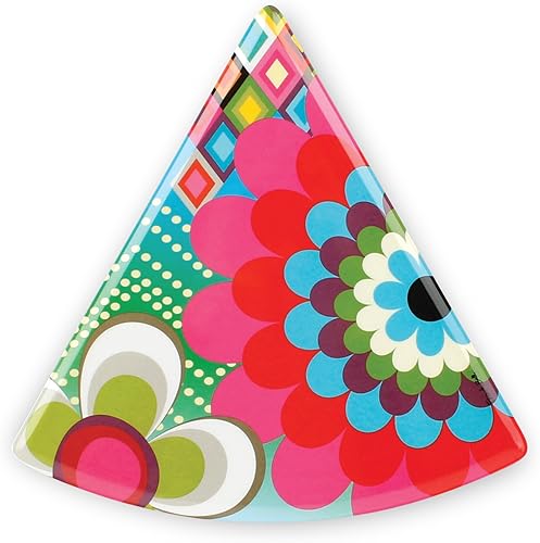 French Bull Plato de vajilla de melamina de 20 cm para postres, tartas, pizza y rebanadas de pastel - Mosaico