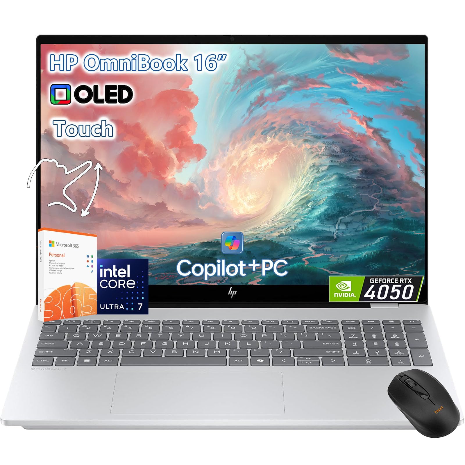 Amazon.com: HP OmniBook 7 Touchscreen Laptop -16inch OLED 120Hz