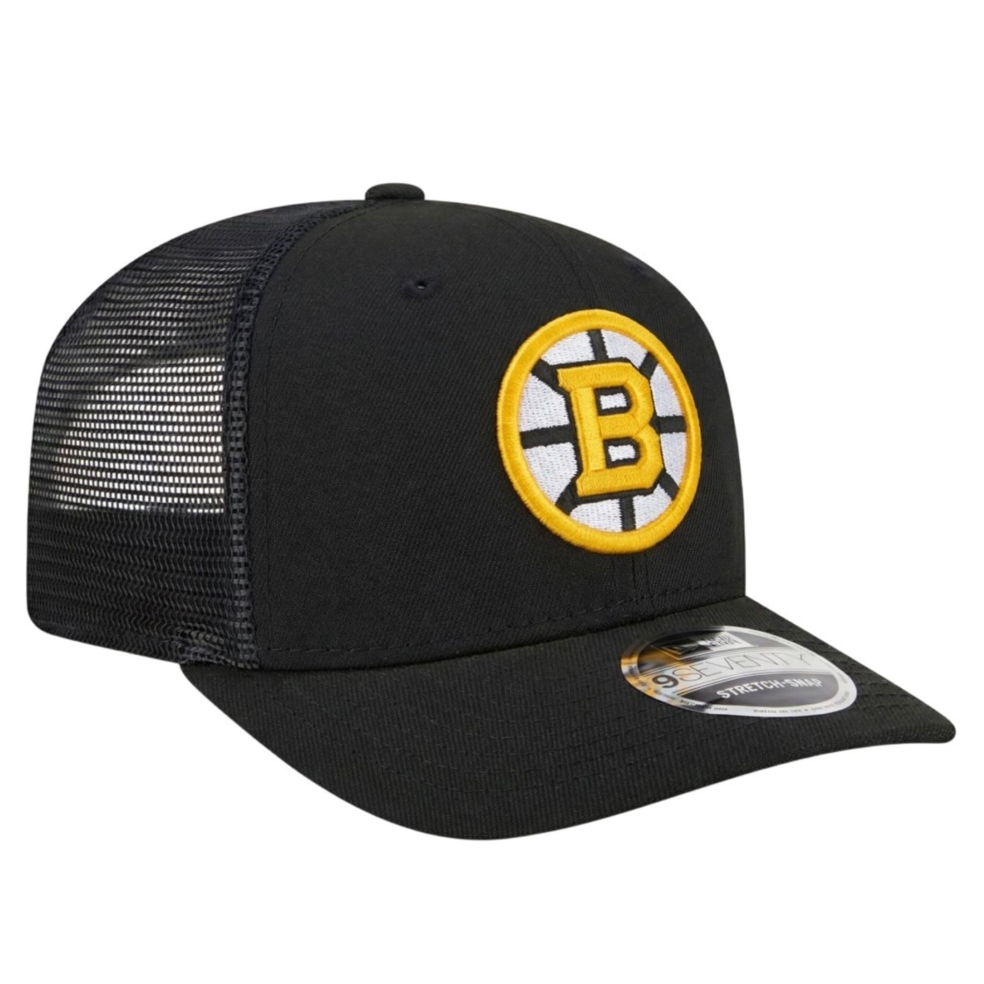 New Era 9Seventy Stretch-Snap NHL Trucker Cap con Visera Curvada Heritage-Style Snapback Cap