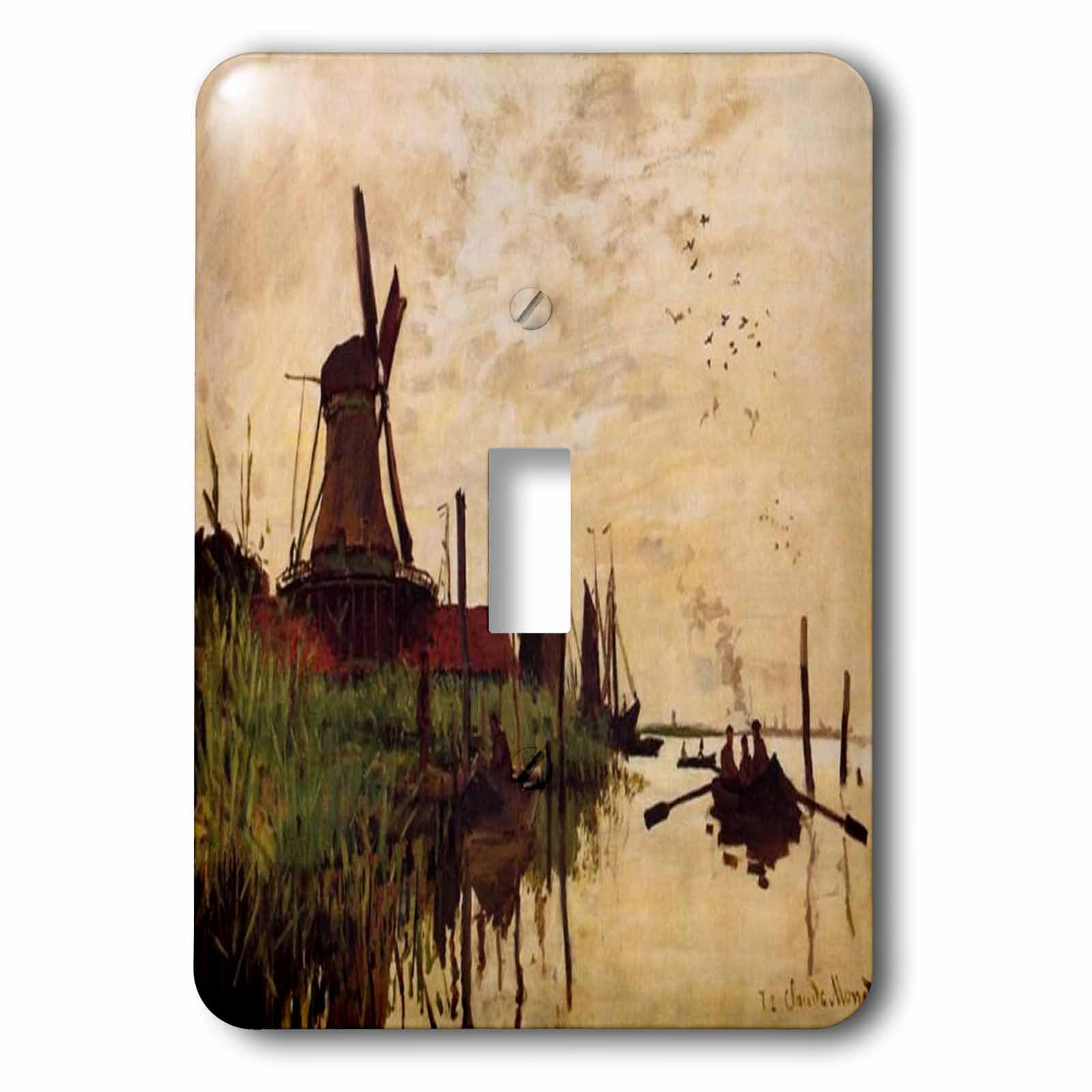 Interruptor de palanca único Monet Zaandam 3dRose lsp_203693_1 decorativo para pared