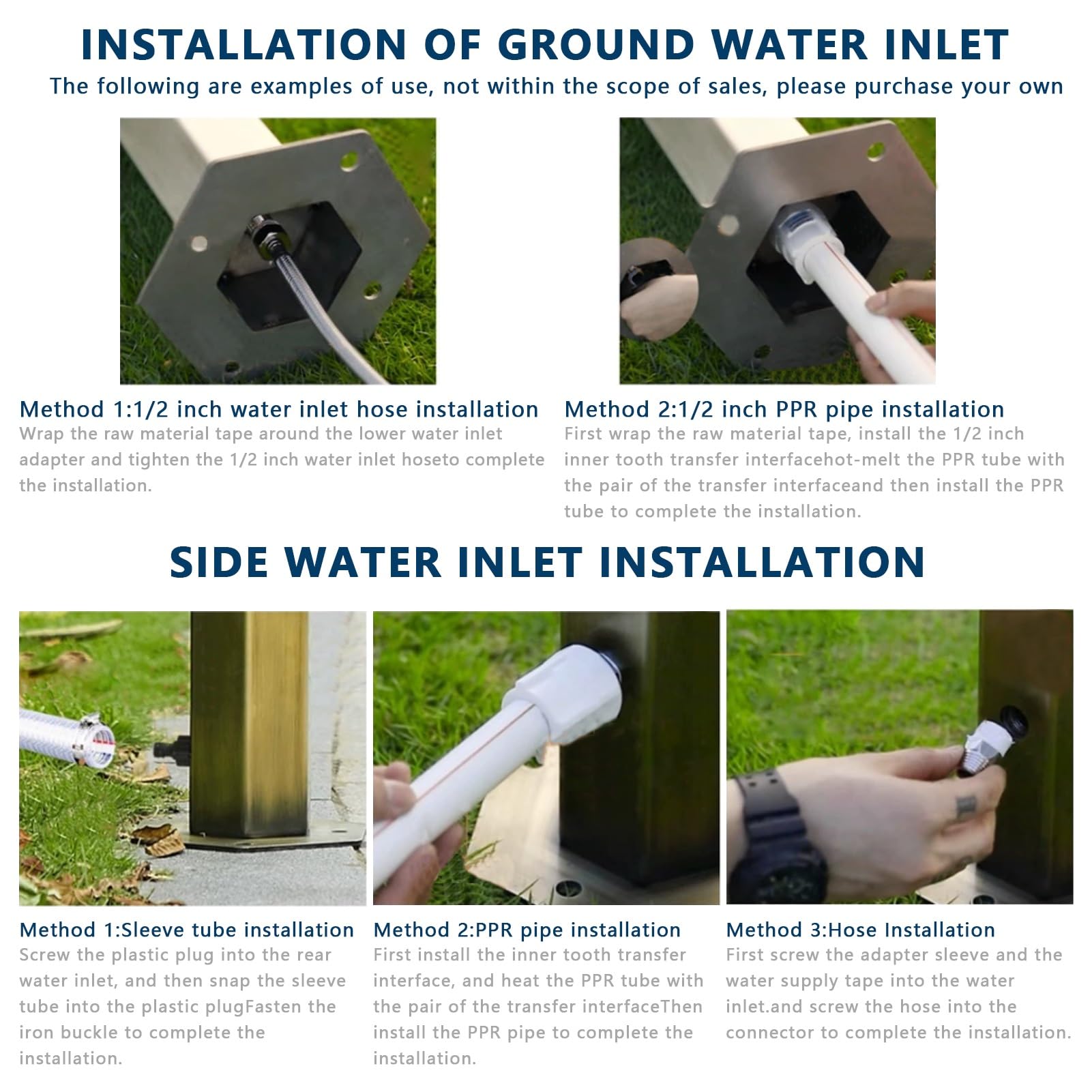 Fontana di acqua all'aperto dell'acciaio inossidabile con il rubinetto indipendente della colonna d'acqua del giardino per il lavaggio dell'automobile dell'impianto di irrigazione e la decorazione del