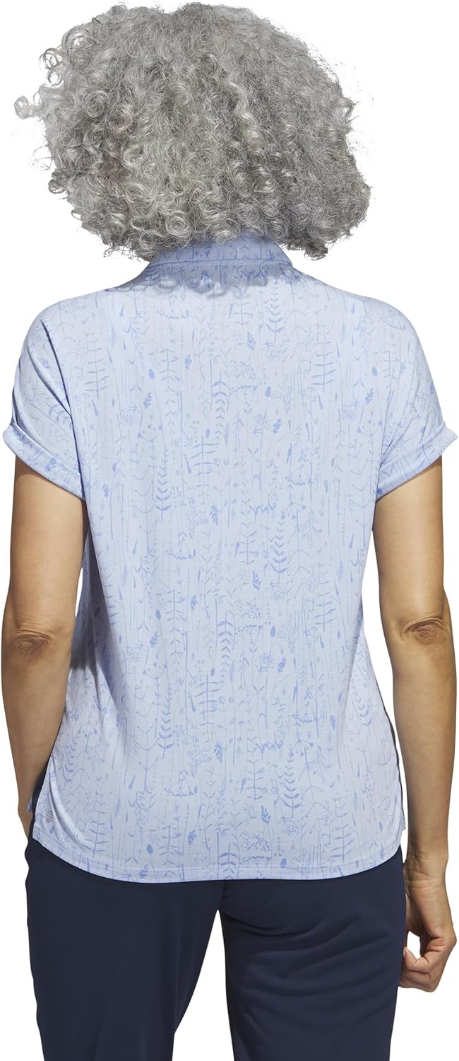 adidas Women's Go-to Printed Golf Polo Shirt