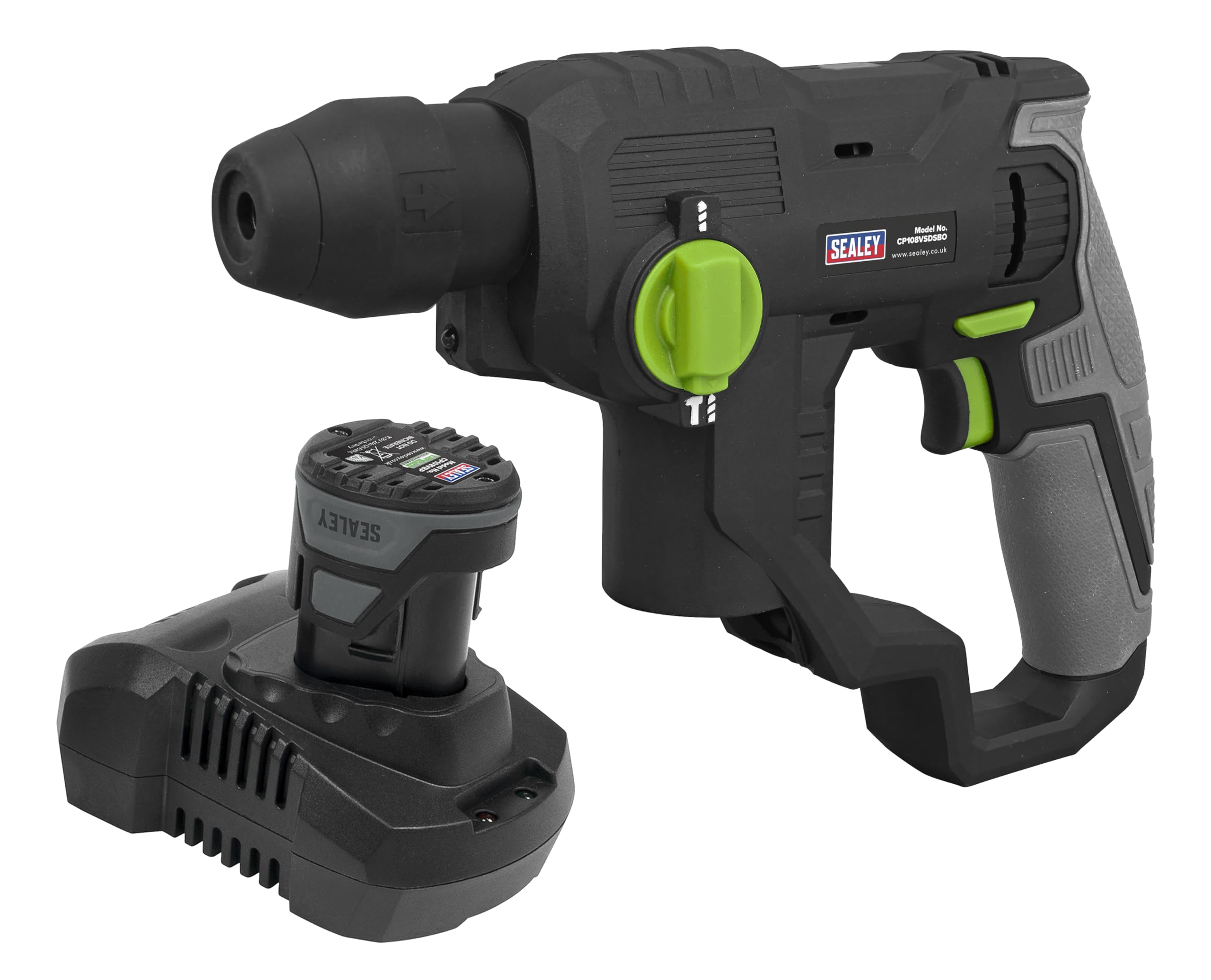 Sealey 10.8V 2Ah Sv10.8 Cordless Sds Plus Rotary Hammer Drill Kit - Cp108vsds