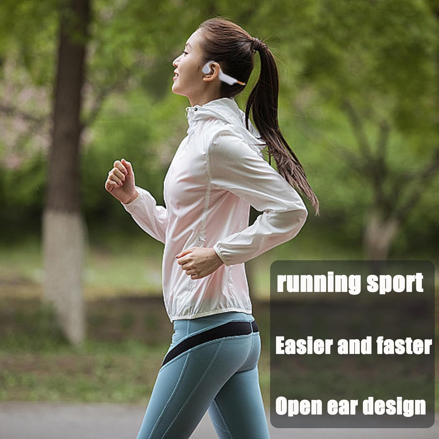 Bone Conduction Headphones,with Built-in Mic swimming bone conduction headphones,Waterproof Lightweight For bluetooth earphones Stable to wear MP3 IPX8for Gym,Driving,Running,Cycling,Hiking(red)