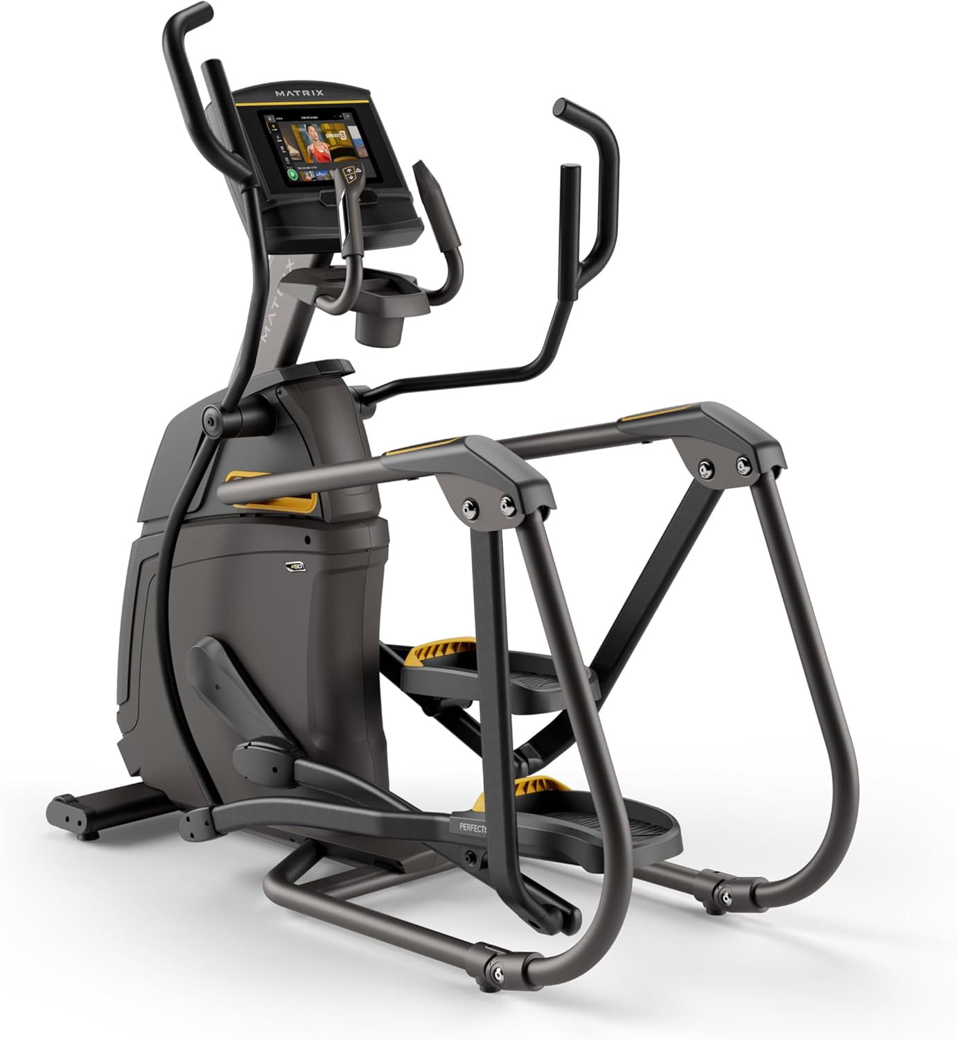Matrix Fitness A50 Ascent Elliptical with XER | 10" Touchscreen (WiFi+BT) | Low Impact Workouts, Full Body Cardio | Space Saving Compact Design, Suspension Elliptical with Adjustable Incline
