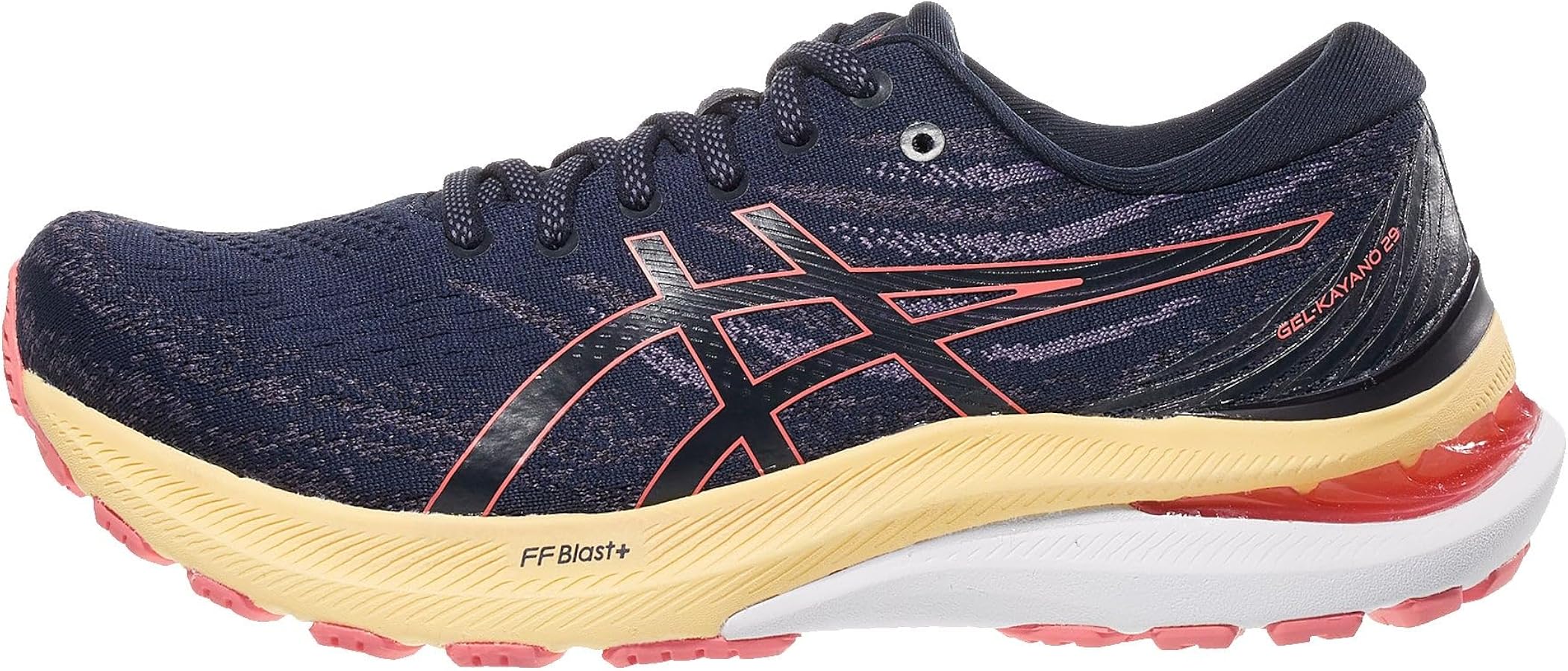 Amazon.com | ASICS Gel-Kayano® 29 Midnight/Papaya 10 D - Wide
