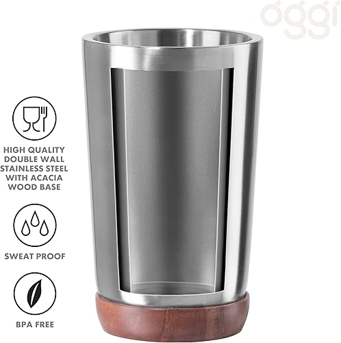 Vista 11 de Oggi Enfriador de vino con insertos para congelador Acero inoxidable