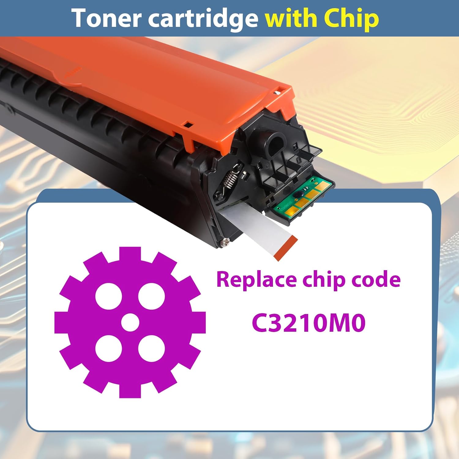 C3210M0 for Lexmark MC3224 MC3326 MC3426 Toner Cartridges,2500 Pages High Capacity Ink Cartridge Replacemen MC3326i MC3224i C3224dw C3326dw MC3224dwe MC3224adwe MC3326adwe MC3426 Printer (Magenta)