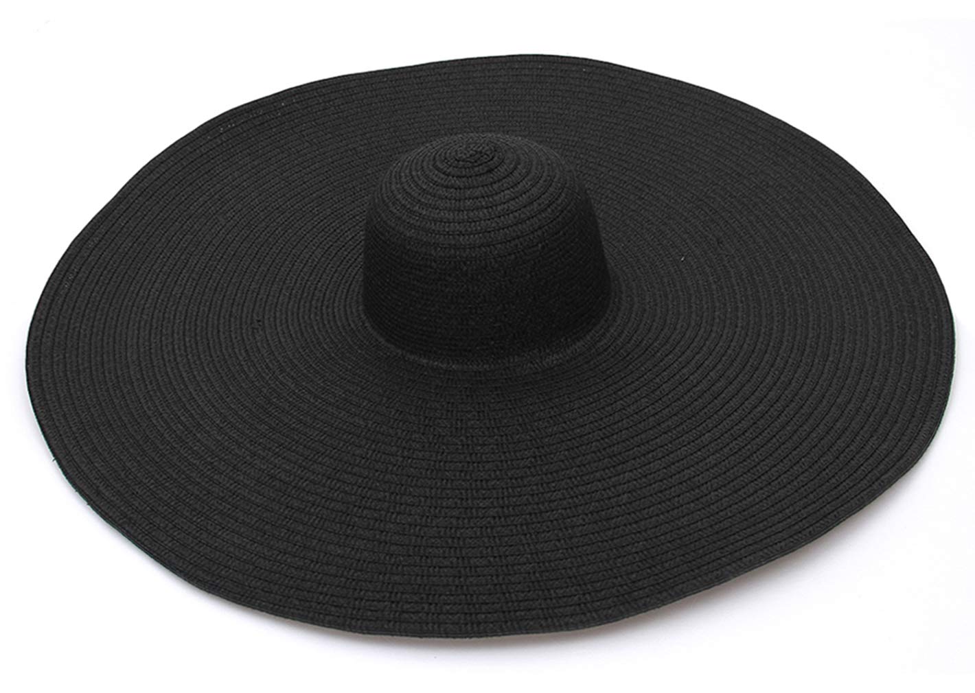 GEMVIESombreros de Paja de Mujer Pamelas para Mujer Playa Moda Grande Anti-Ultravioleta Plegable Sombrero de Sol para Vacacion Playa