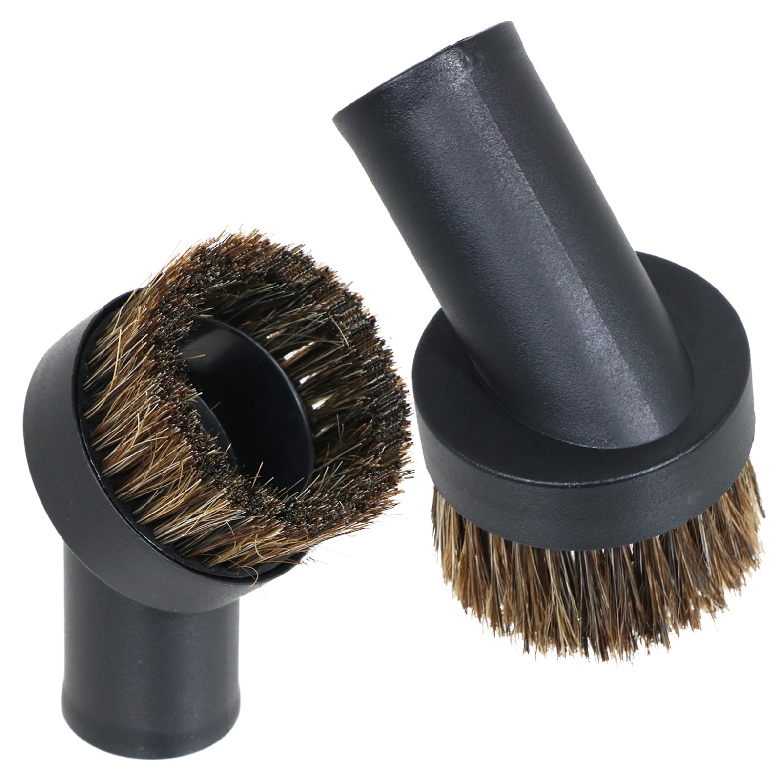 Spares2go Round Horsehair Dusting Brush Tool For Numatic Henry Hetty Vacuum Cleaner (Pack Of 2 Brushes, 32Mm)