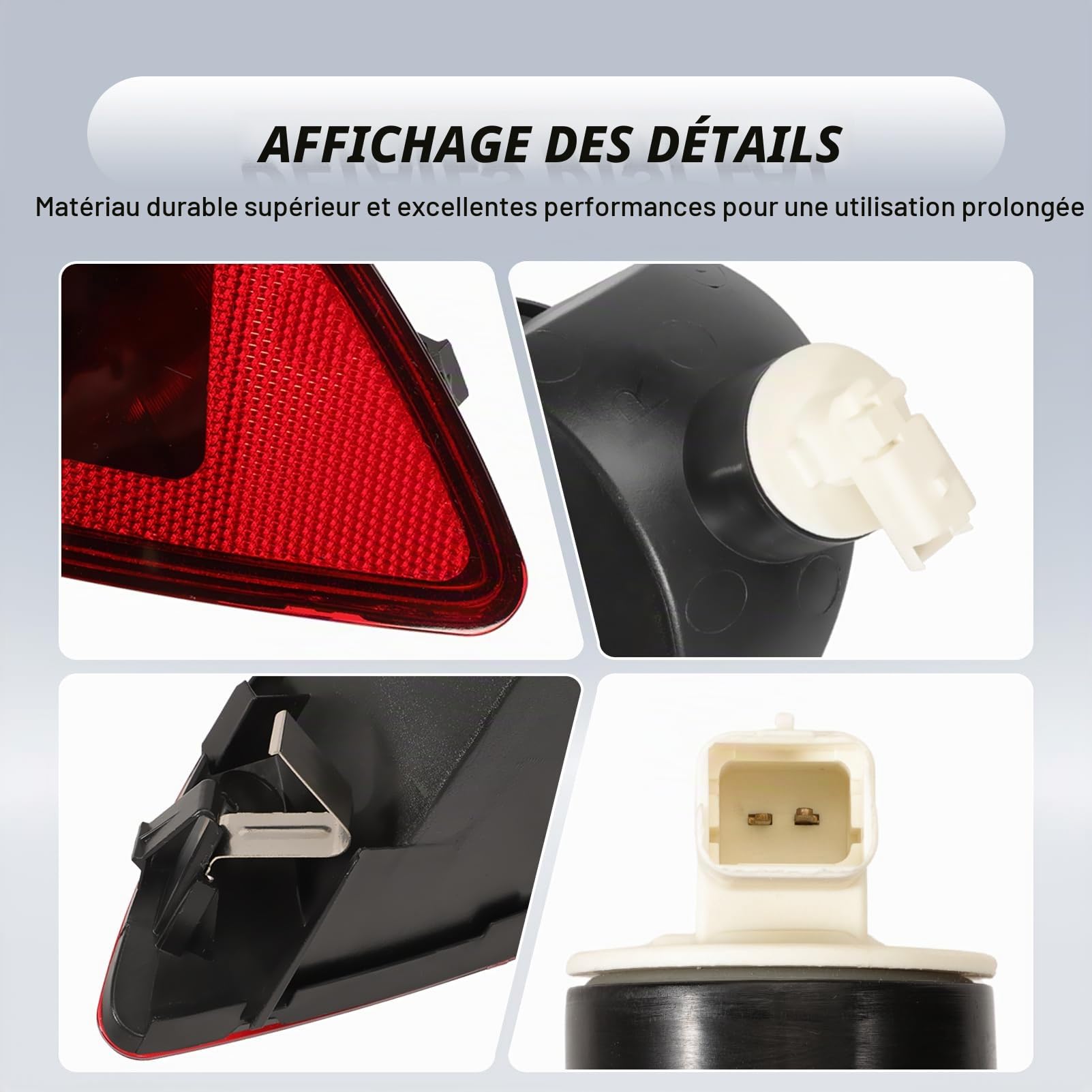 Feux Antibrouillard Arrière Droit et Gauche Clio III 2005-2014 | Remplace les Références 8200776054 et 8200776055
