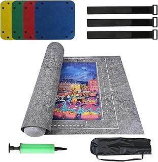 Comprar 1 SetTapete Puzzles, Tapete para Puzzle de hasta 1500 Piezas, Tapetes Estera de Rompecabezas Portátil, Tapete para Rompecabezas Roll Up, para Puzzle 500/1000/1500 Piezas