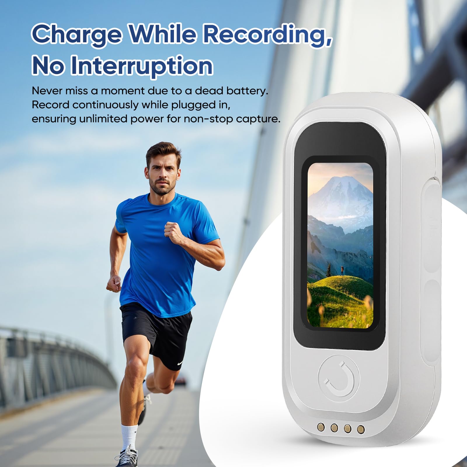 Mini Cámara Deportiva 4K, Camara Moto, Body CAM Impermeable, POV Camera con Tarjeta de 64GB para Esquí Natación Vida Diaria Ciclismo