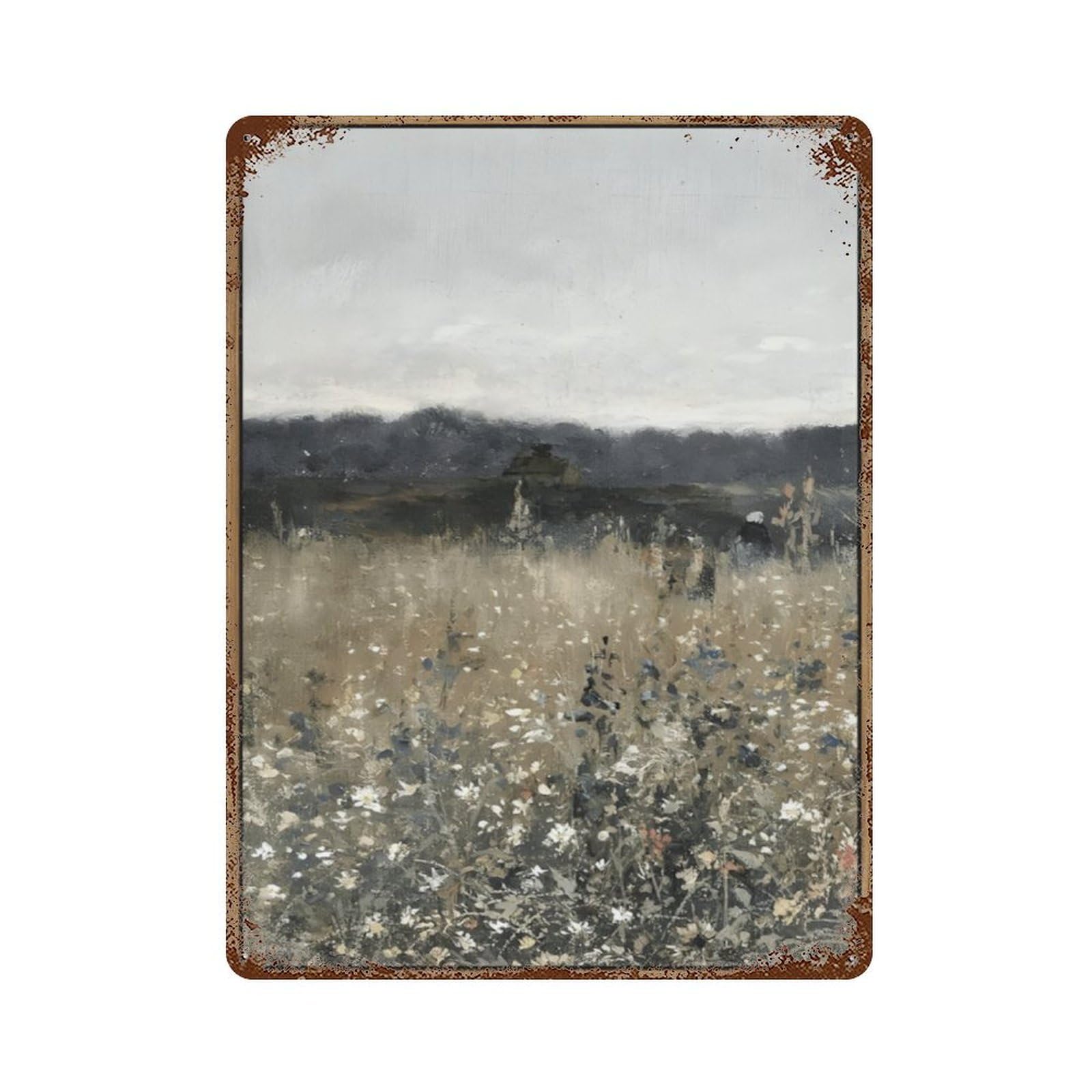 xiaoxiaoshen Meadow Scenery Paintings(2) Wall Decor Art Metal Tin Poster Modern Home Decor Art Home Bar Shop Decorations Vintage Sign 40x30cm