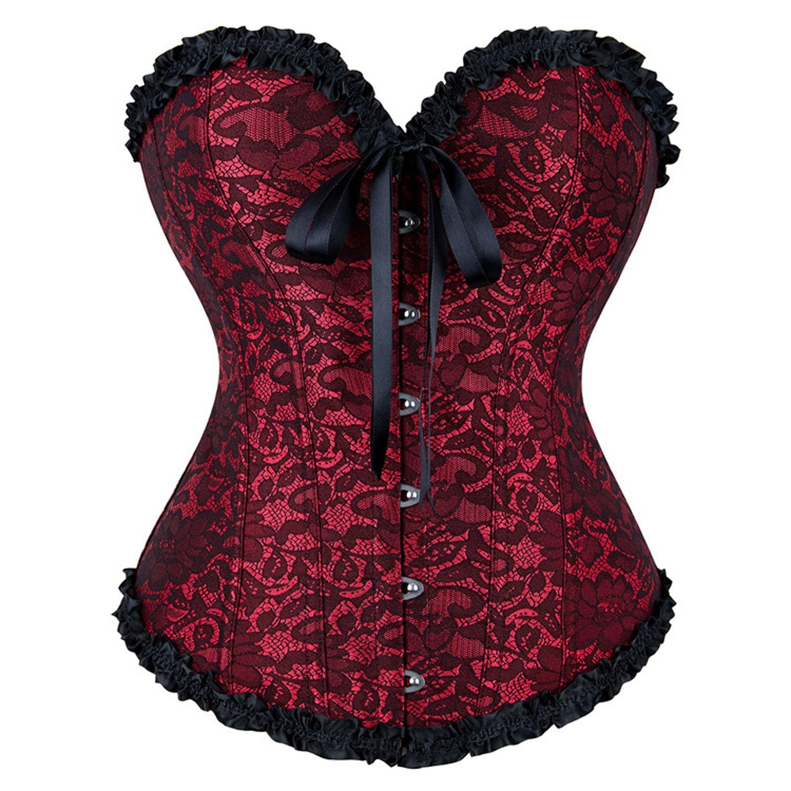 Genérico Tops Femeninos Bustier Shapewear Encaje Push Up Body Cintura Moldeadora Lencería Ajuste