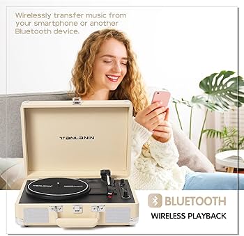 Amazon.com: Vinyl Record Player Vintage Portable Suitcase