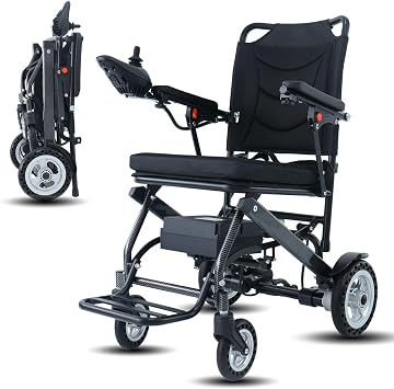 COYE Electric Wheelchair only 27 lbs Ultra Light Portable Folding Transport - Travel Size - Airline Approved - User Friendly...