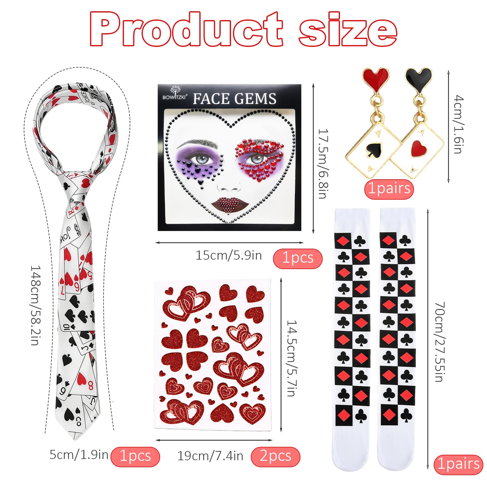 AYNKH 7PCS Queen Costume Accessories - Image 2