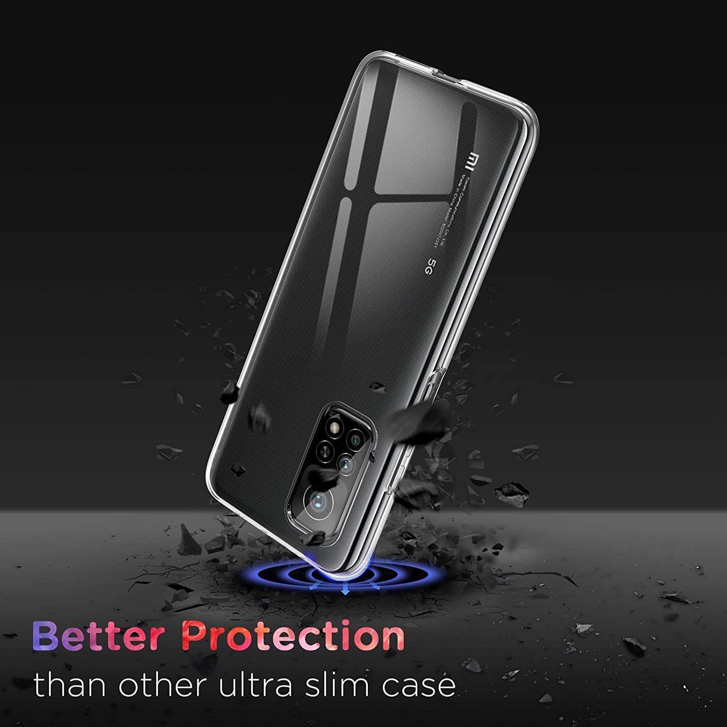 Captor Cover Trasparente per Xiaomi Mi 10T / Mi 10T Pro, Custodia TPU