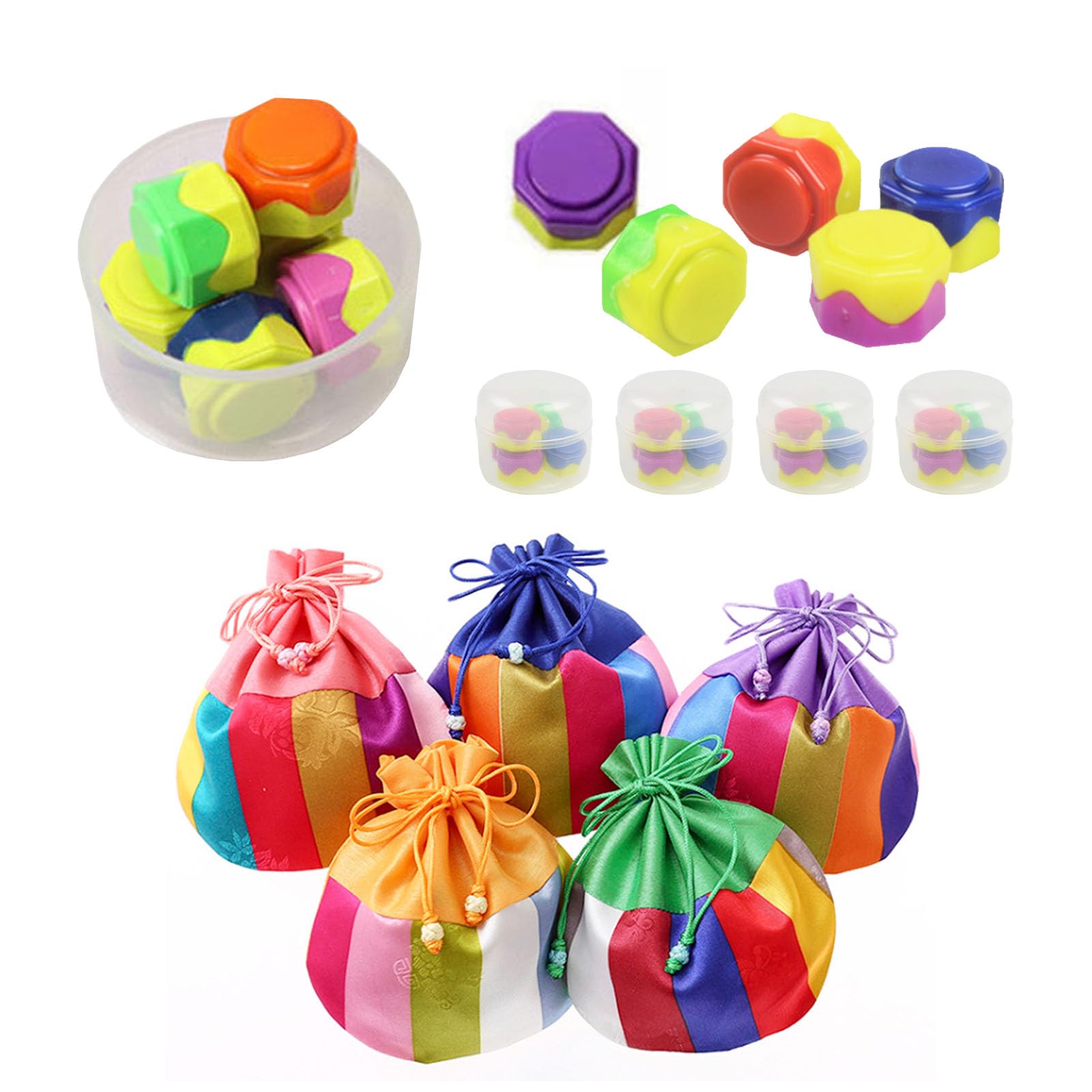 Gonggi Jack Stone Set tradicional coreano con bolsa goggi20 bokjumeoni 2