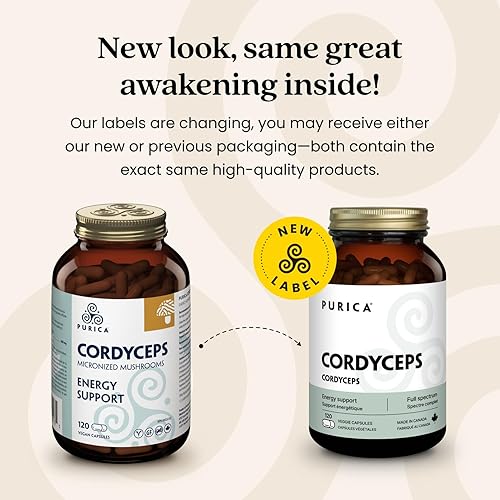 Miniatura 5 de PURICA Cordyceps - Suplementos de hongos, 120 cápsulas veganas, suministro de 30 días, apoya la energía, vitalidad, bienestar respiratorio, cuidado