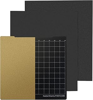 Imdinnogo BCZAMD Prusaa i3 MK2 MK3 MK3S+ MK52 Part Newest Plate JanusBPS-PET Platform Gold Textured Powder PEI+PET Carbonn Fibree Double Spring Steel Printing Surface Sheet Heated Bed Build Plate