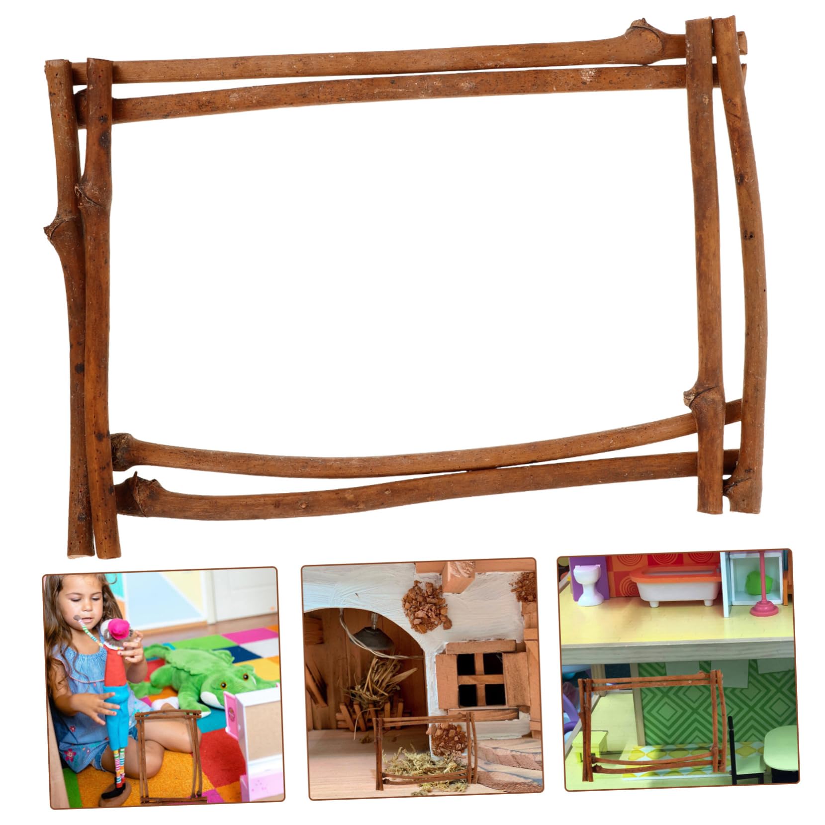 TOYANDONA 5St Hochzeitsbogenrahmen creative frame haustür deko Unfertiger Rahmen hochzeit deko vintage dekoration Bogenblumenhochzeit Puppenhaus-Hochzeitsbogen Puppenhaus-Bogenrahmen hölzern