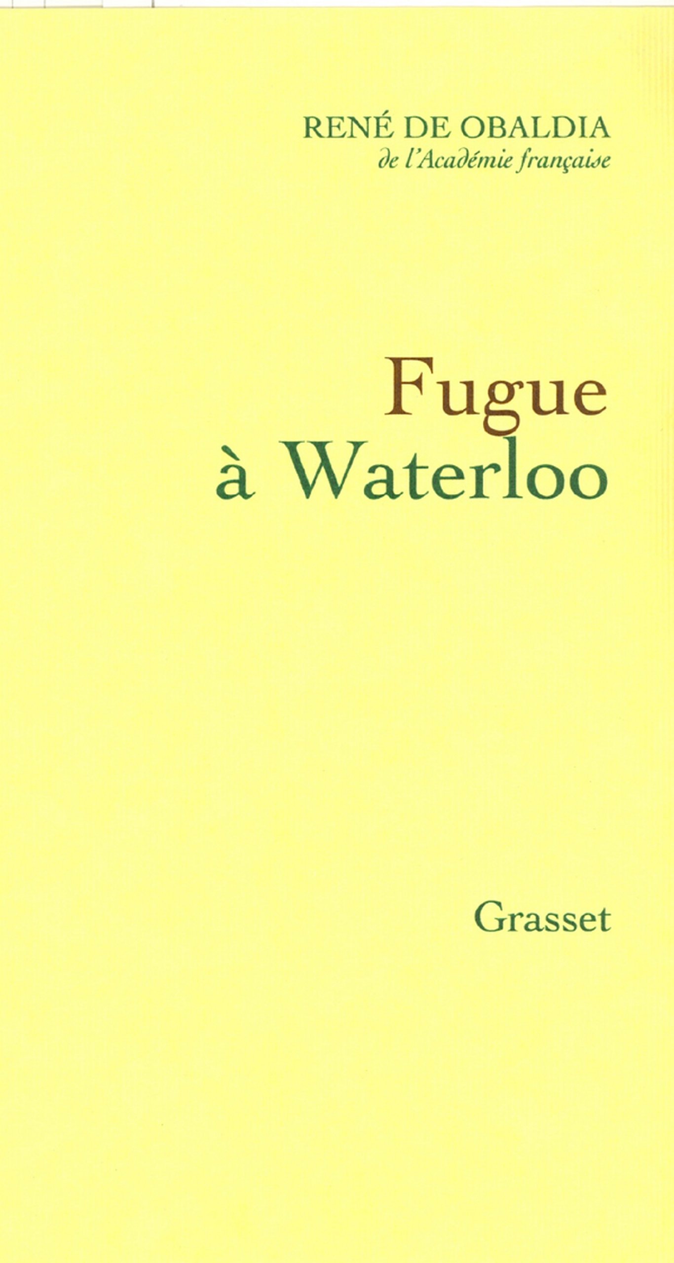 Fugue à Waterloo (French Edition)