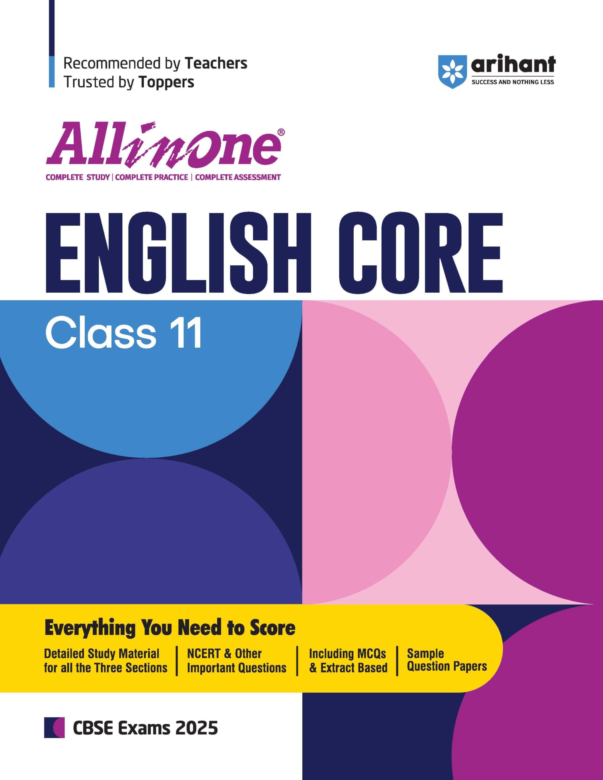 (Old Edition) Arihant All In One English Core Class 11 For CBSE Exams 2025