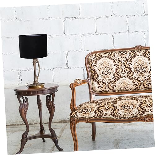 Miniatura 9 de Pantalla de lámpara colgante de tela ovalada negra, pantalla de lámpara de pie E27, cubierta de luz con clip, cubierta de luz de repuesto para