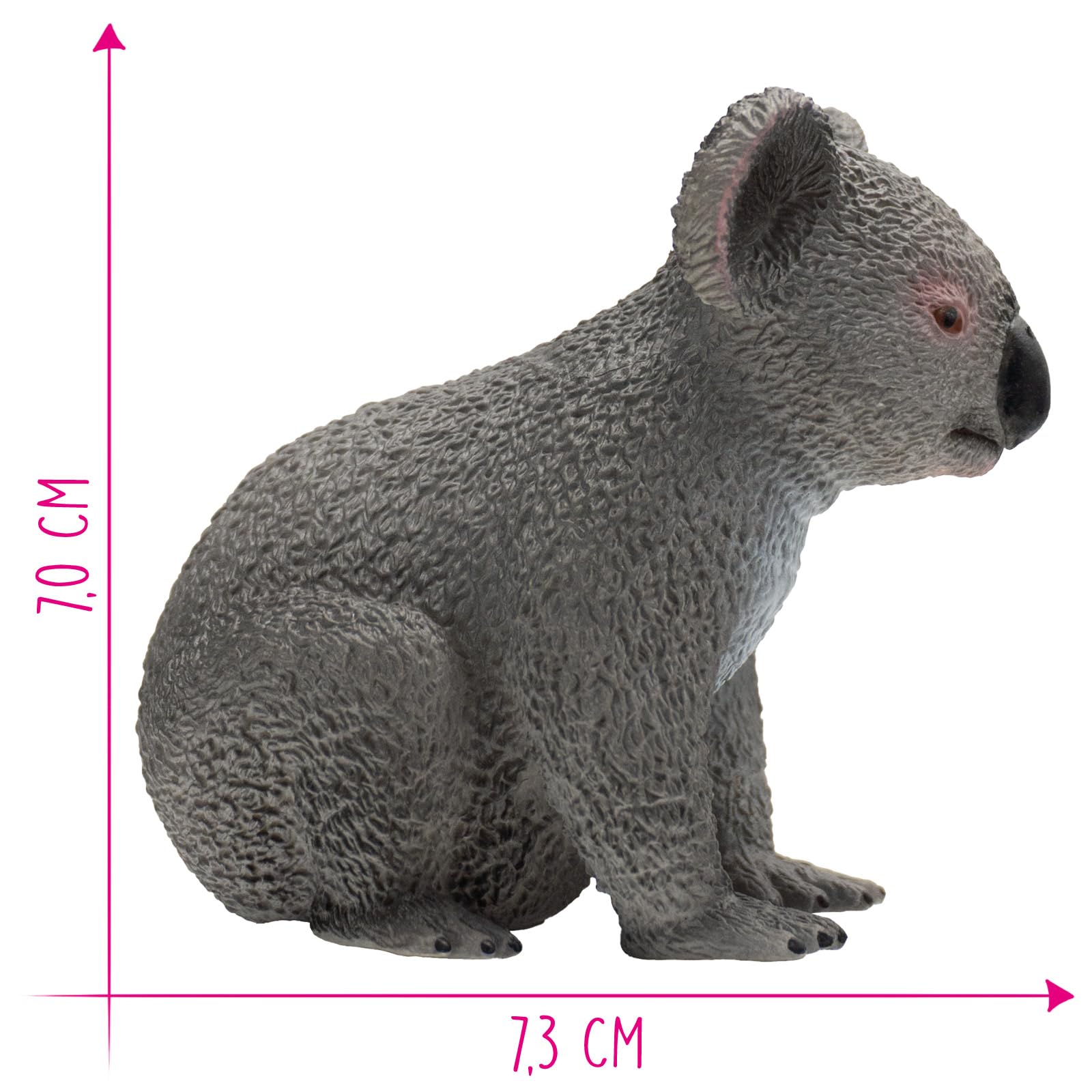 Image secondaire de Figurine Ours Koala Peinte à la Main - Jouet Éducatif pour Enfants