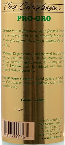 Miniatura 3 de Chris Christensen ProLine Pro-GRO Acondicionador premium, acicalar como un profesional, hidrata profundamente, fabricado en Estados Unidos, 16 onzas