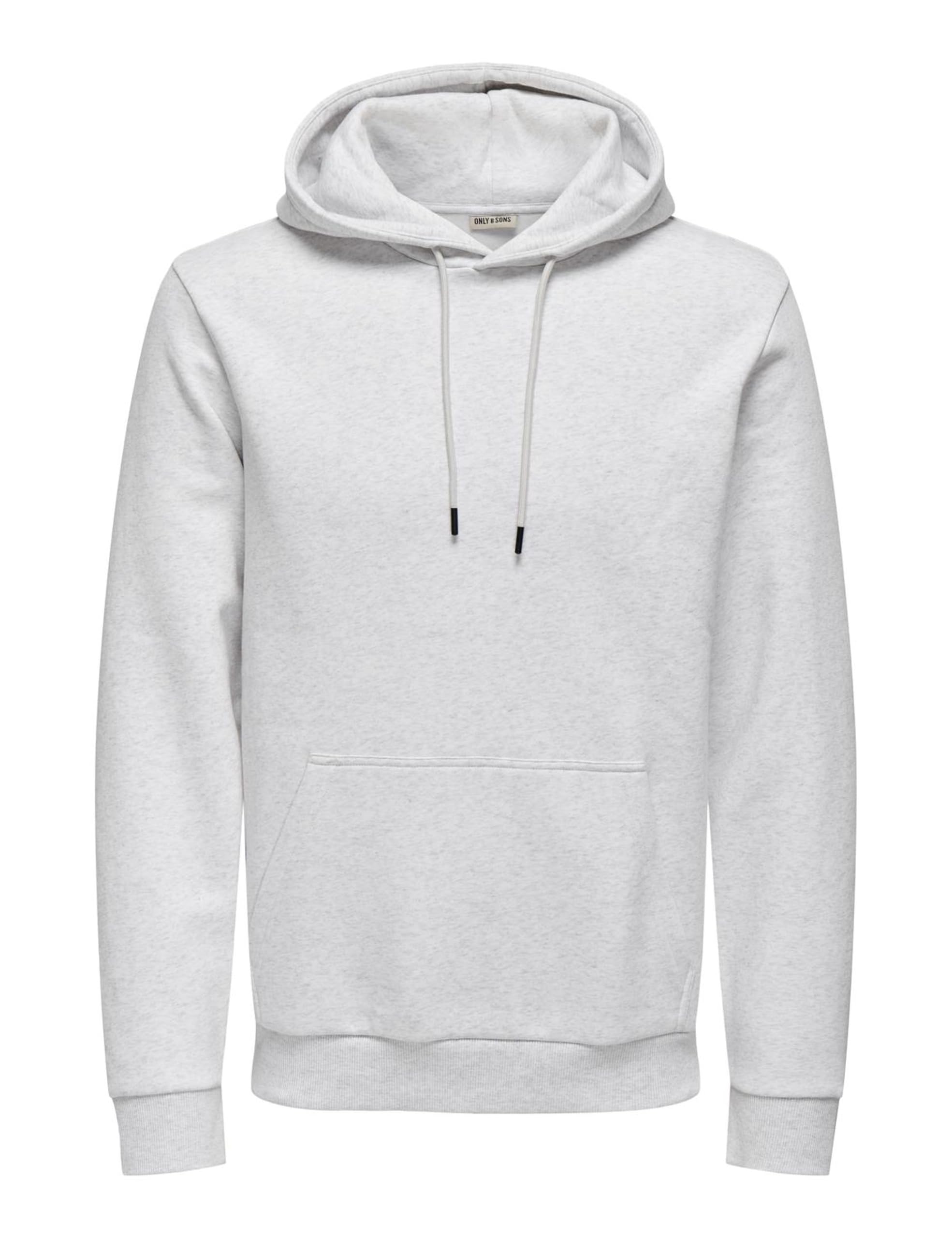 ONLY & SONS Onsceres bluza z kapturem Sweat Noos, Super Light Grey Melange, S