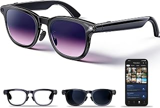 SUPXJTAI AI Smart Camera Glasses with Camera PRO, 4K Photos & 1200P Video, AI Real-Time Translation, Bluetooth 6.0 High-Sp... Price In India