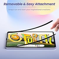Vista 3 de MoKo Protector de pantalla magnético de papel para iPad Air de 5ª/4ª generación (2022/2020) / iPad Pro de 11 pulgadas (2022/2021/2020/2018)