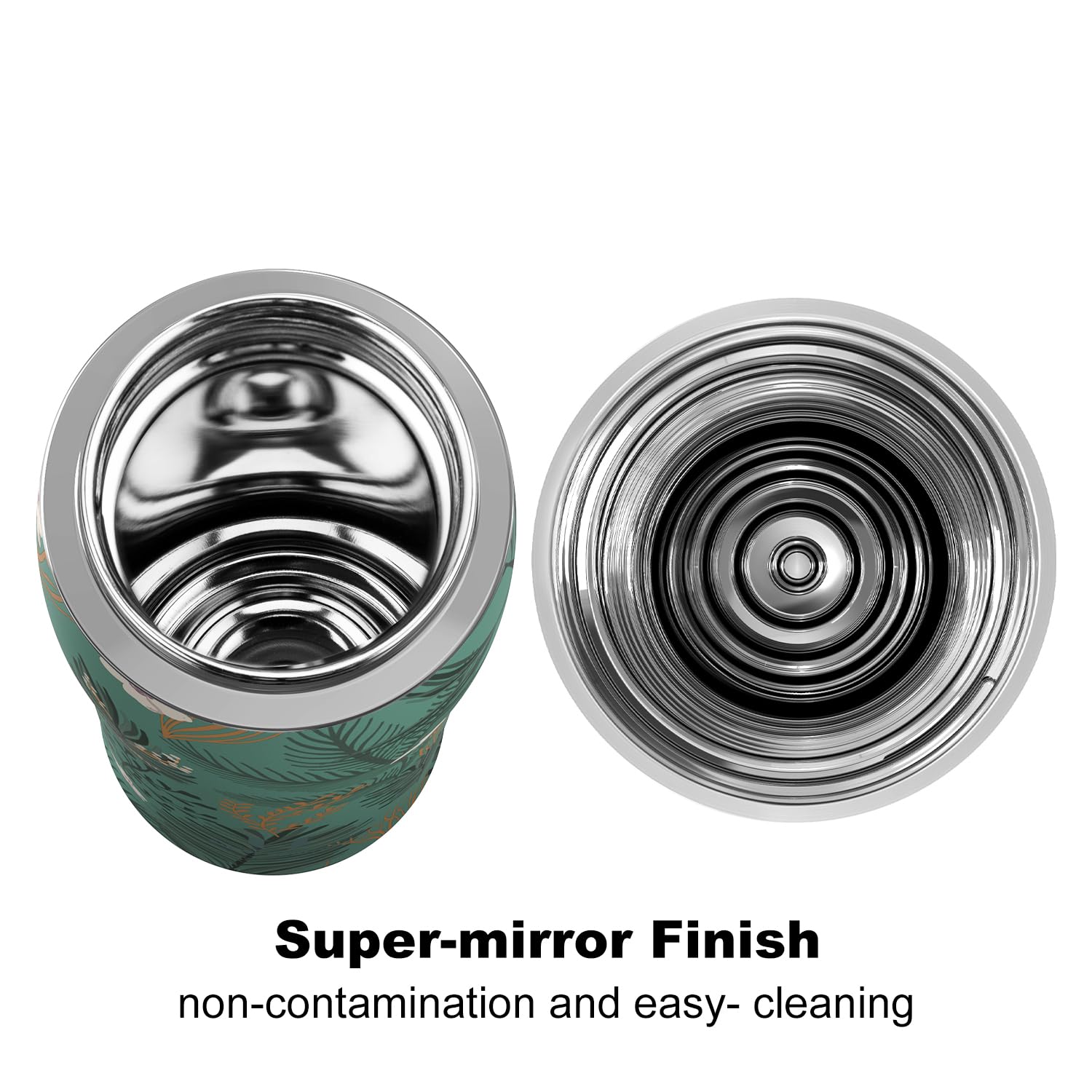 Super Sparrow Borraccia Termica Cannuccia, Borraccia in Acciaio Inox - 350ml, 500ml, 750ml - Senza BPA Tazza Borracce Termiche, Bottiglia Termica per Bambini, Scuola, Sportiva