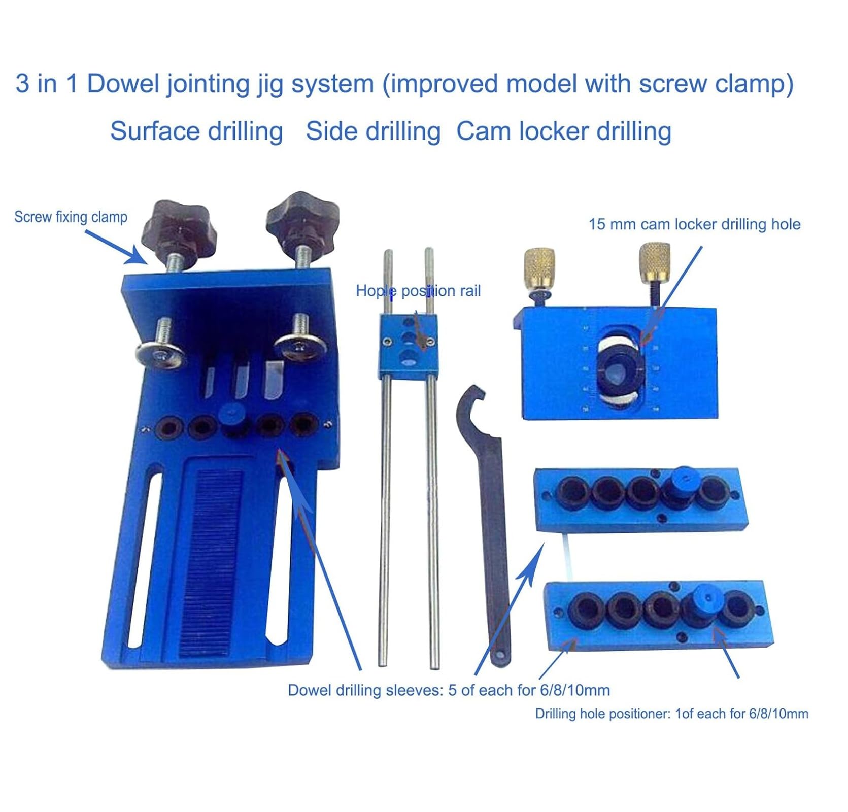 Kit De Gabarit De Cheville - EJ.LIFE - 3 En 1 - Outil De Positionnement