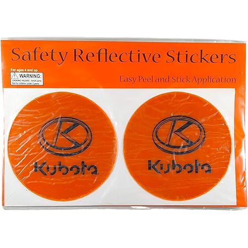 2.75" Reflective Kubota Decals
