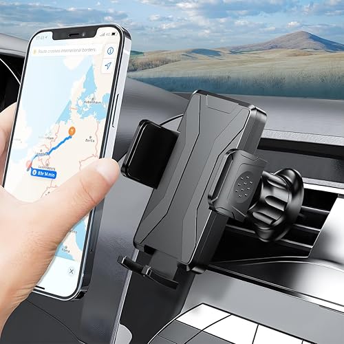 Miniatura 6 de BELOMI Soporte de teléfono para automóvil, soporte para teléfono celular con ventilación de aire para automóvil, rotación de 360, soporte de