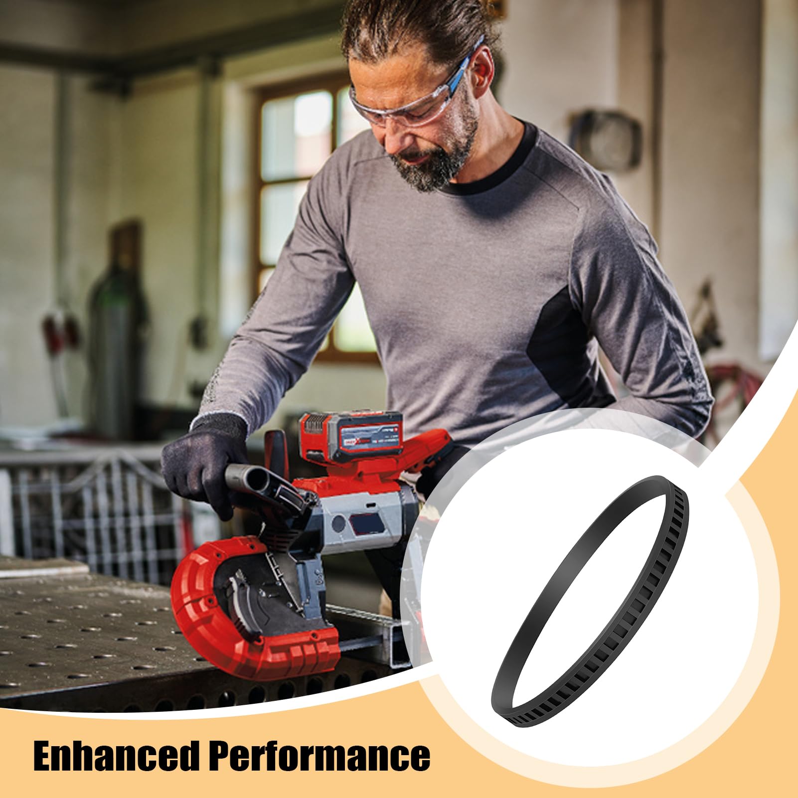 Bandsaw Maintenance Parts 2-Pack 8 Inch Band Saw Tires - Rubber Replacement Wheels For Woodworking Bandsaws 8 Inch Bandsaw Wheels