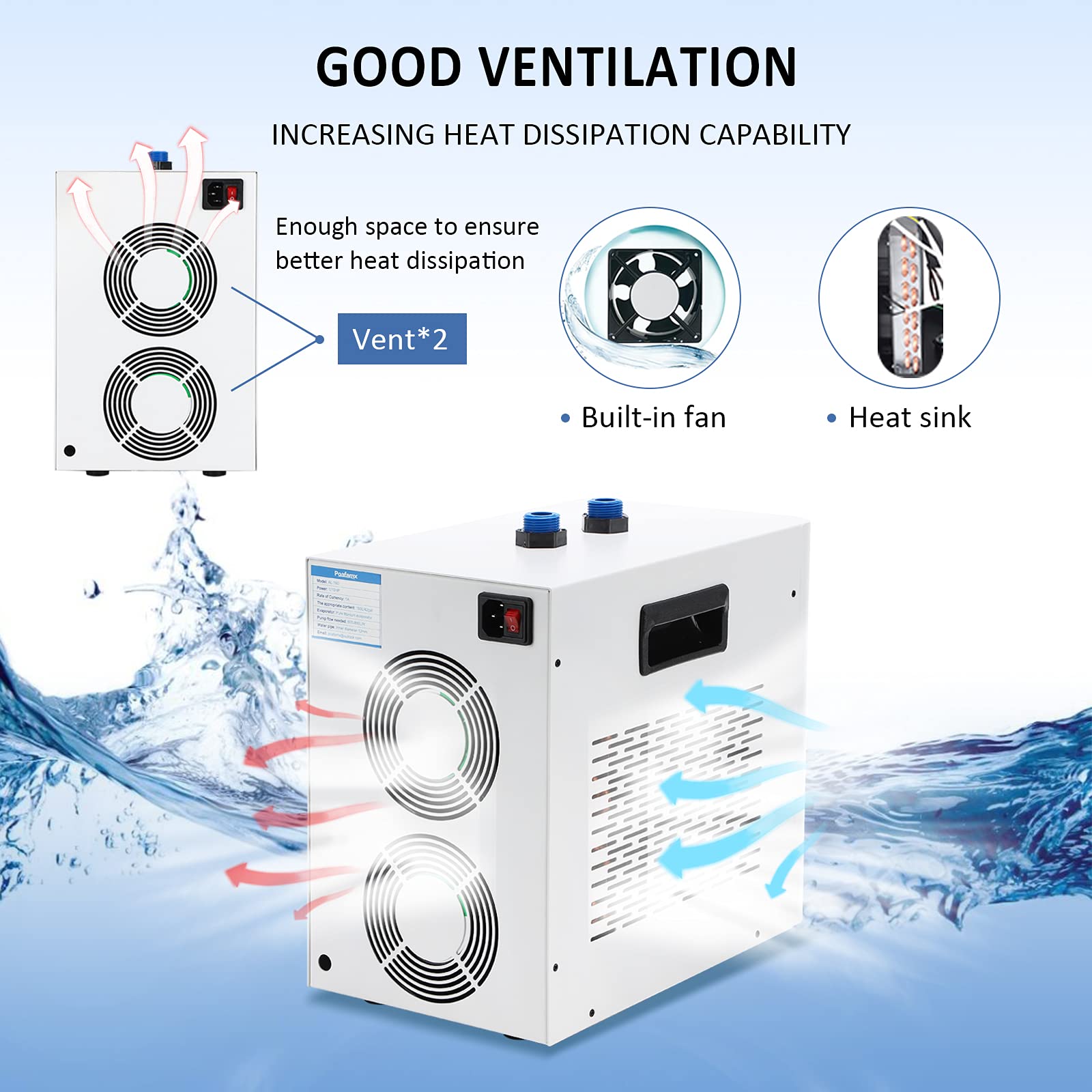 Buy Poafamx Aquarium Chiller 42Gal Fish Tank Water Chiller Cooling