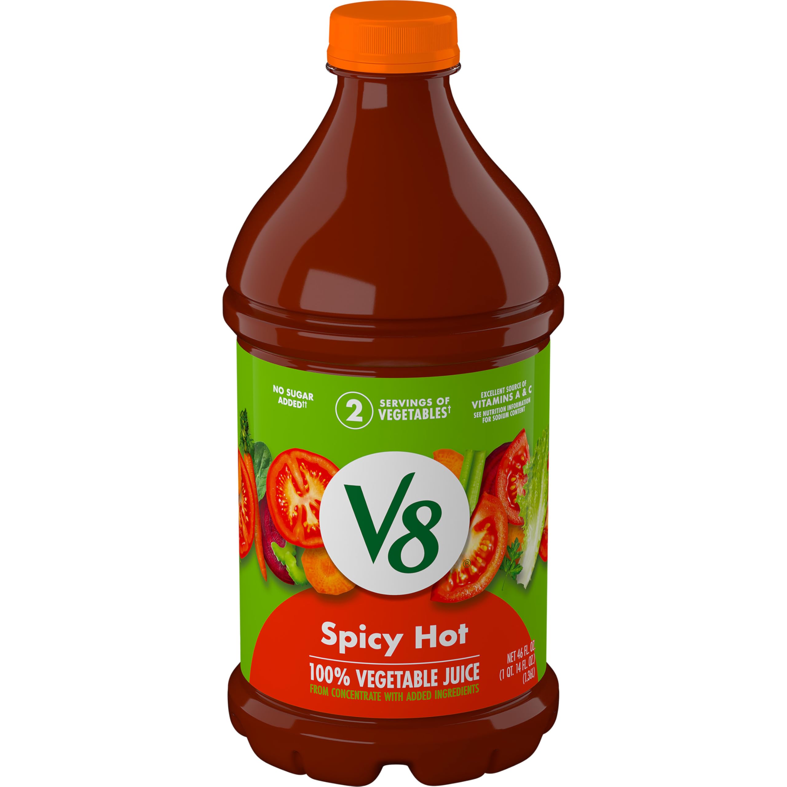 Amazon.com : V8 Spicy Hot 100% Vegetable Juice, 46 fl oz Bottle