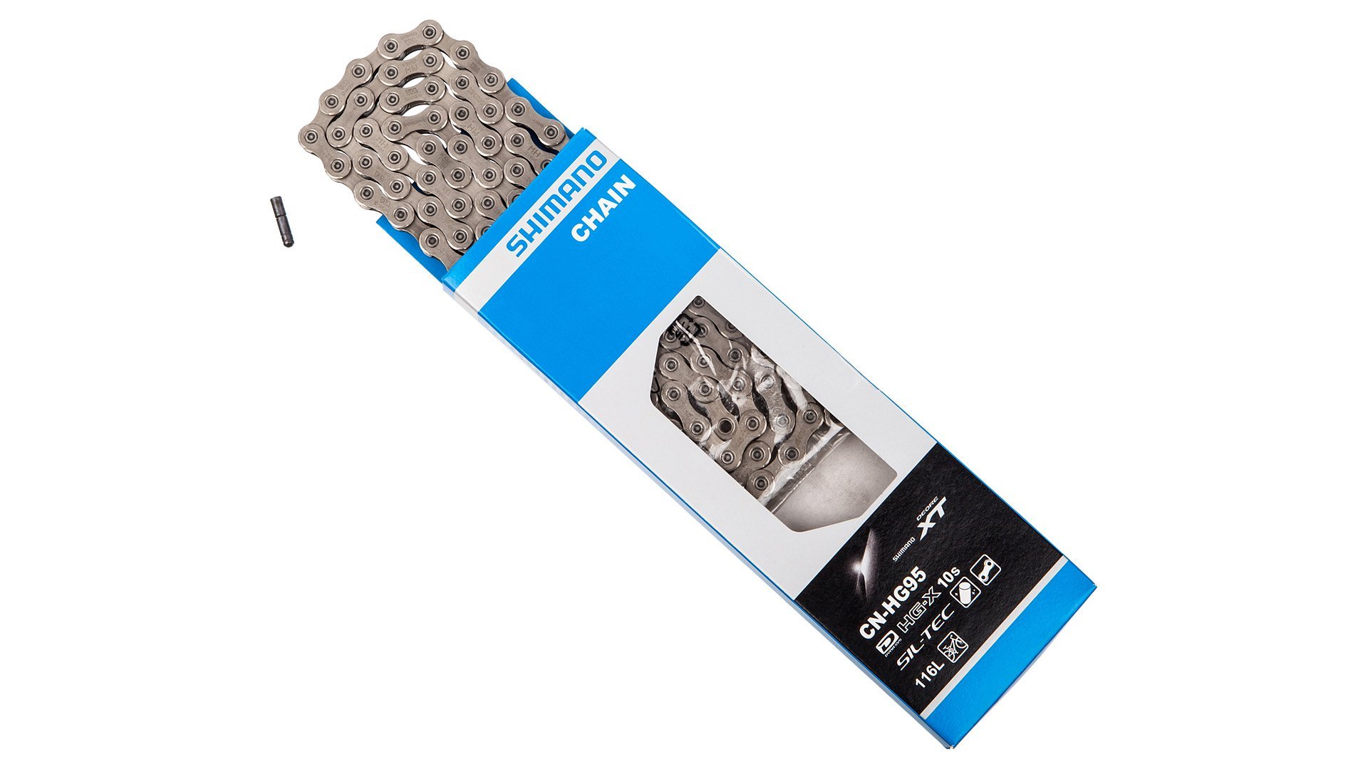 Shimano Silver Xt Hg95 10 Speed Hgx Chain - / 10 Speed / 138L